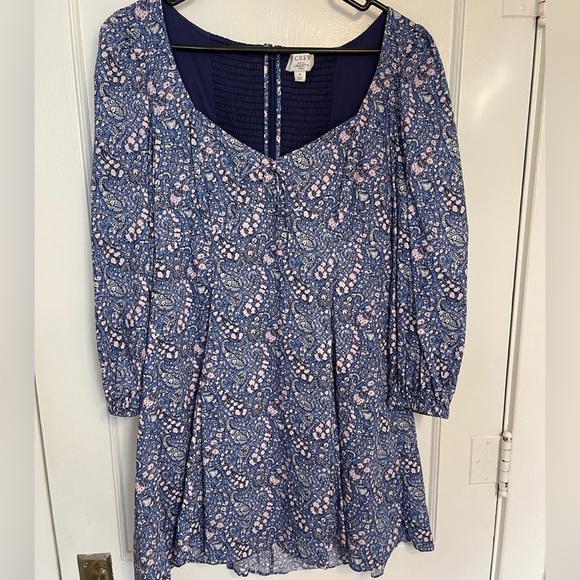 J.Crew Liberty® Sweetheart long-sleeve mini dress in Bourton Bloom fabric, 8 - Picture 5 of 8